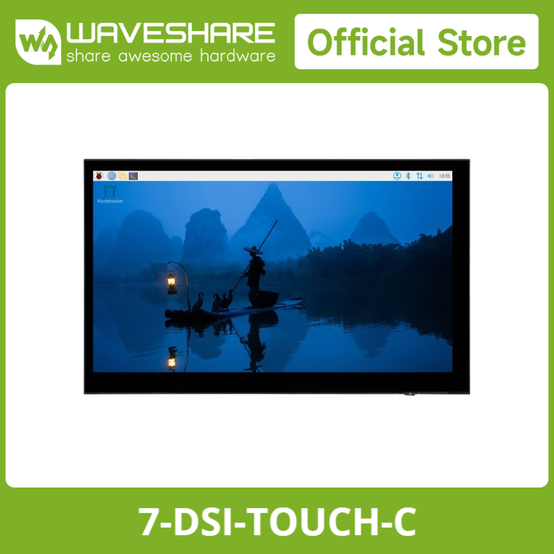 Raspberry Pi 5 - 7-дюймовый емкостный сенсорный дисплей Waveshare DSI