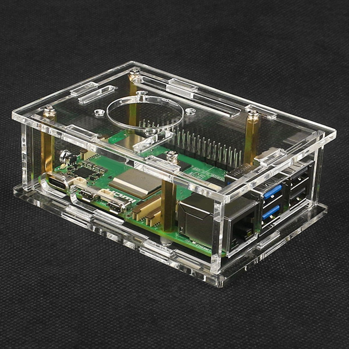 Pi 5 Case - Мега-распродажа 618: Прозрачный защитный акриловый корпус