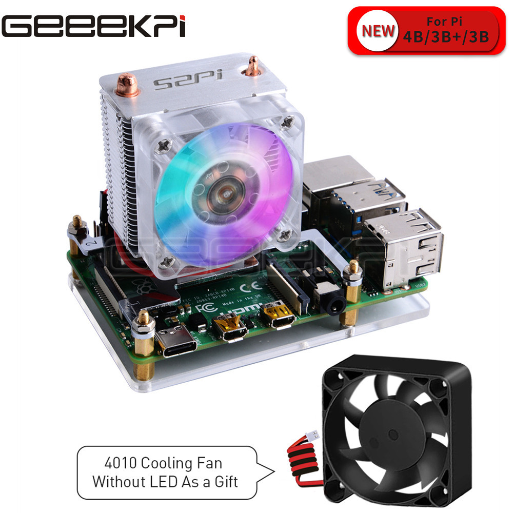 Прозрачный черный чехол GeeekP – обзор и цена Pi Cooler