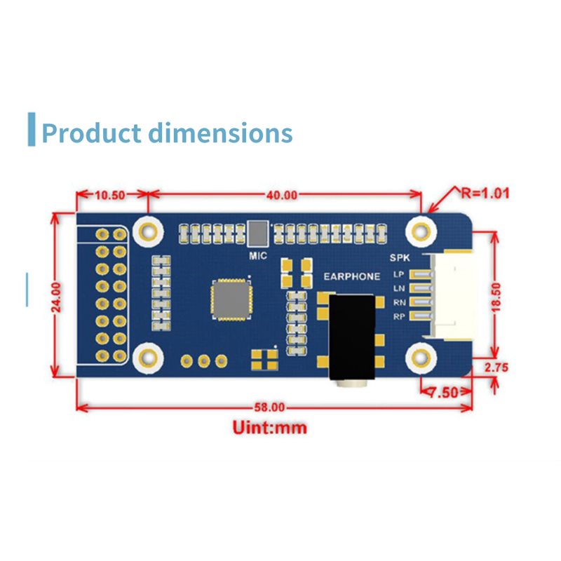 WM8960 – модуль аудиокодека дл – обзор и цена Pi Display